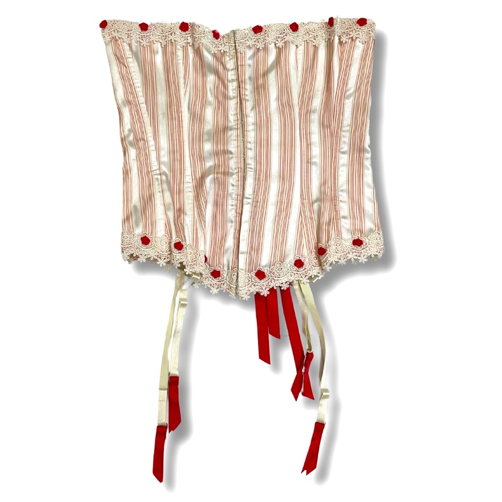 Red and White corset perfect for Halloween